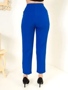 Women Pants - 藍色 - 查看 2