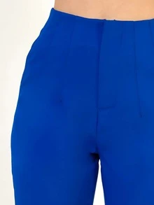 Women Pants - 藍色 - 查看 4