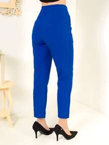 Women Pants - 藍色 - 查看 3