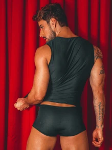 Men Sexy Underwear - 黑色 - 查看 2