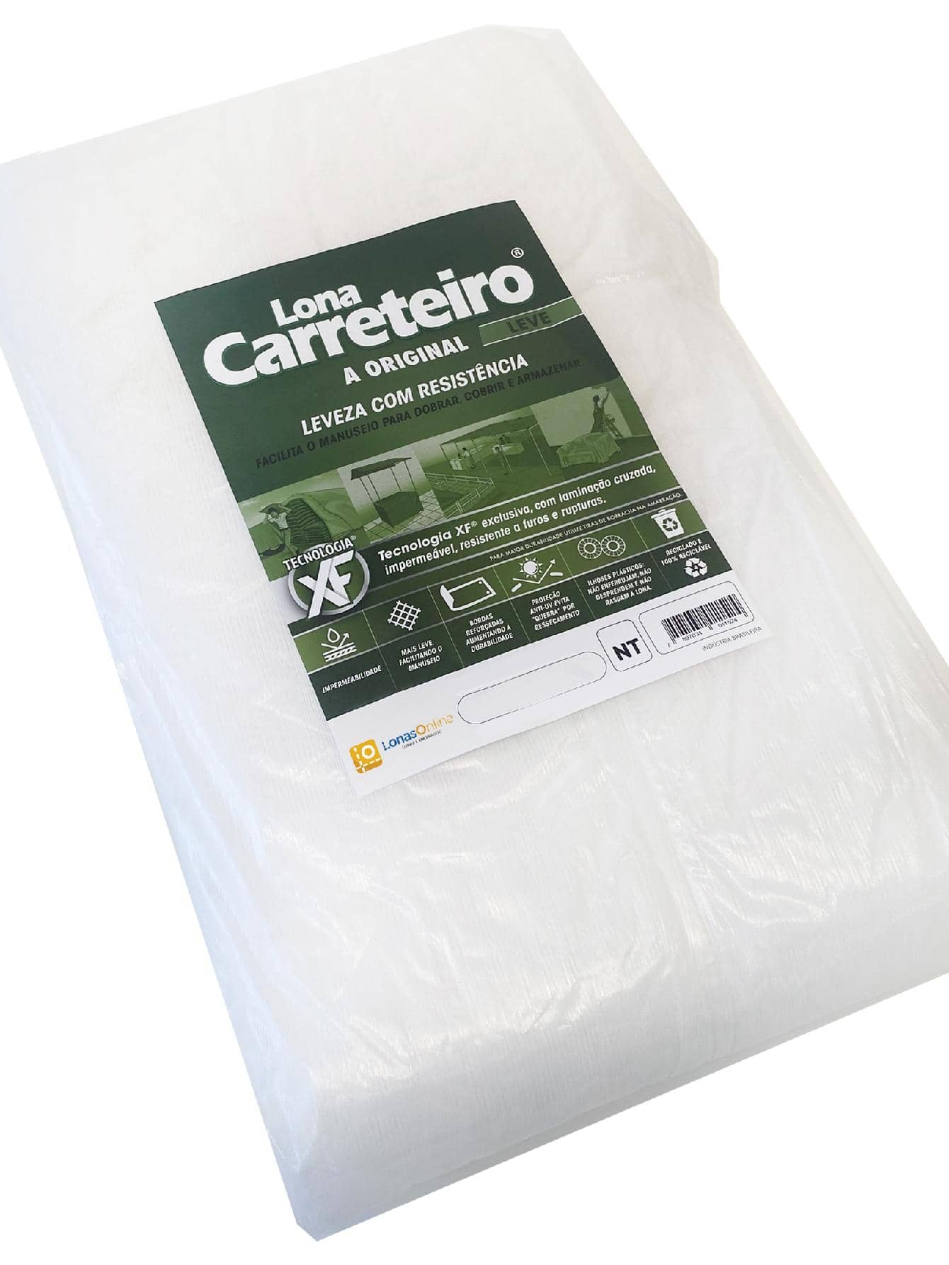 Lona Carreteiro Leve 3x2 Metros Transparente Multiuso Impermeável - Transparente - Visão 1