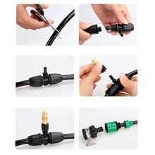 5入組自動澆水系統,家庭花園灑水器嘴植物噴霧器帶定時器,園藝工具