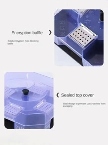 1入組塑料蟑螂捕捉器帶3包誘餌 - 彩色 - 查看 10