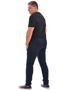 Men Jeans - 藏蓝色 - 查看 2