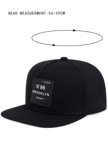1 gorra de hip hop para hombres para uso diario, regalo de verano para amigo de la calle - Negro - Ver 5