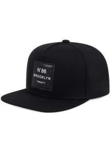 1 gorra de hip hop para hombres para uso diario, regalo de verano para amigo de la calle - Negro - Ver 1