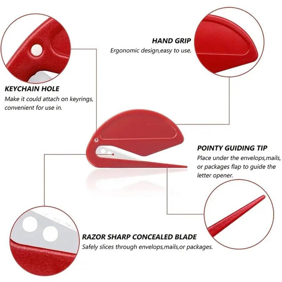 12pcs, Letter Opener Envelope Cutter, Women's Letter Opener Splitting