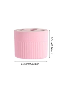 1pc Blue Toothbrush Holder, Household Desktop Toothbrush Toothpaste Storage Rack, Can Be Used For Toilet Toothpaste Toothbrush Storage Home Bathroom Decor Fall Decor Back To School - Blue - View 2