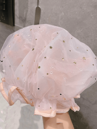 1pc Reusable Double-Layer Shower Cap, Waterproof Bath Cap And Hair Cover For Kitchen Or Diy Hair Treatment Home Bathroom Decor Fall Decor Back To School