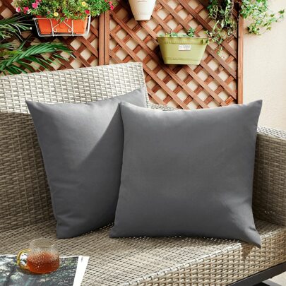 1pc Outdoor Waterproof Throw Pillow Covers Decorative Square Cushion Case Patio Pillows For Couch