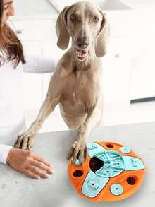 1pc Dog.Cat.Parrot.Rabbit.Pet Intelligence Toy Bowl, Pets Also Need Their Owner's Companionship! This Interesting Slow Feeder Bowl Toy Can Greatly Interact With The Owner And Enjoy Happy Times Together, We Strictly Selected PP Material, Odorless, Durable And For Play And Feeding - Orange - View 7