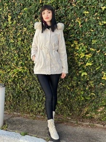 Women Trench Coats - 米色 - 查看 3