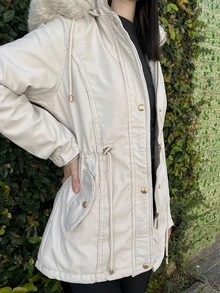 Women Trench Coats - 米色 - 查看 5