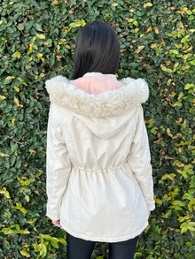 Women Trench Coats - 米色 - 查看 6