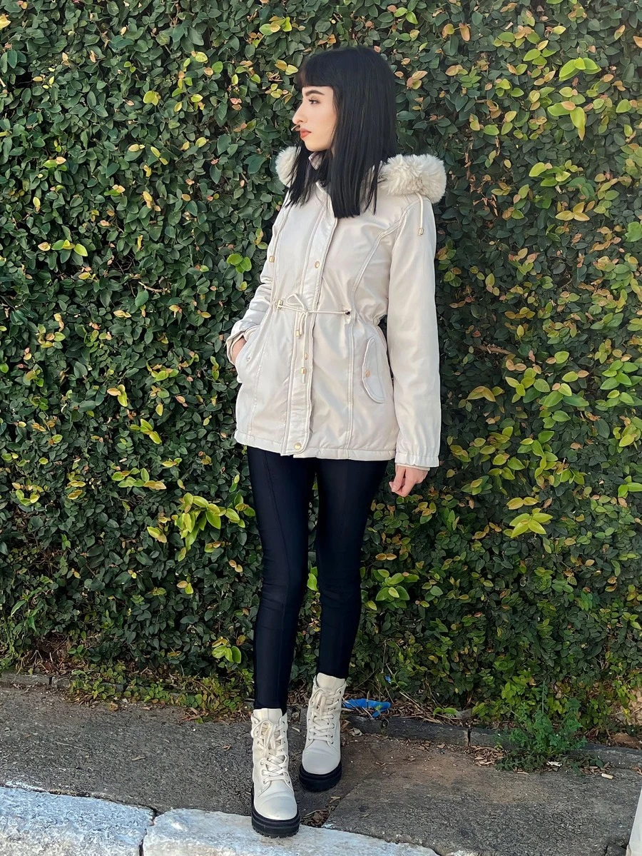 Women Trench Coats - 米色 - 查看 1