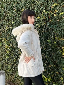 Women Trench Coats - 米色 - 查看 2