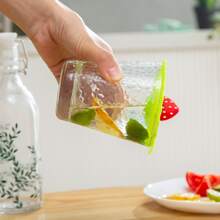 1入組可愛草莓裝飾杯蓋 - 綠色 - 查看 4