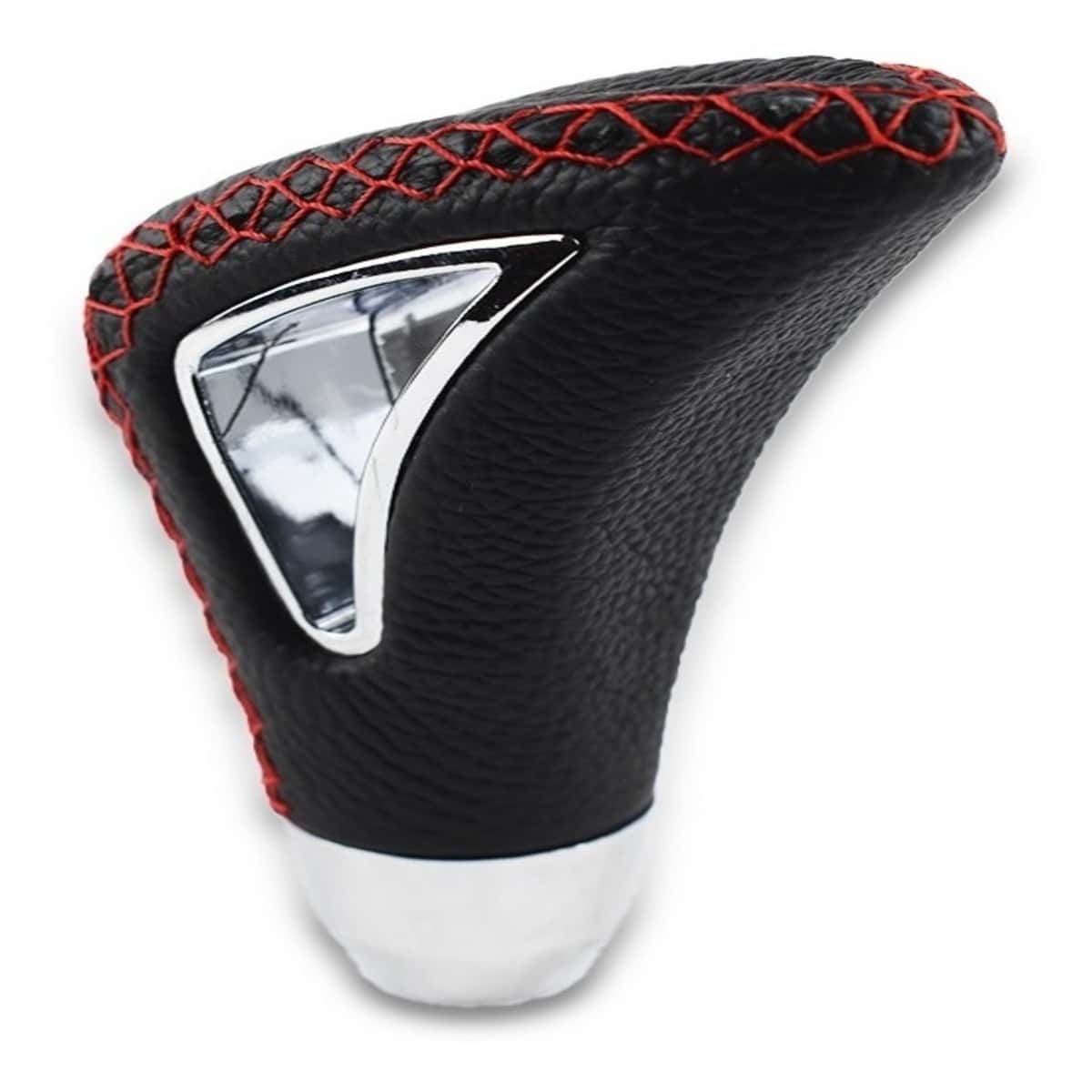 Red Stitching Leather Knob For Universal Car Lever (1 Piece)