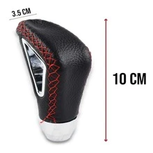 Red Stitching Leather Knob For Universal Car Lever (1 Piece)