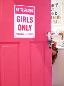 Quote Design Sticker Peel & Stick Pvc Wall Sticker With Slogan, Suitable For Girls' Dorm Room Bedroom, Stickers, Wall Decal, Vinyl Decal For Home Decorations, Spring Decoration Items Refresh Your Home, Rama Decoration Stickers Gifts Birthday Graduation - Pink - View 1