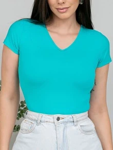 Women T-Shirts - 藍色 - 查看 1