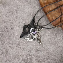 2 件/套不對稱吊墜項鍊,時尚珠寶配件情人節禮物 - 黑色和银色 - 查看 6