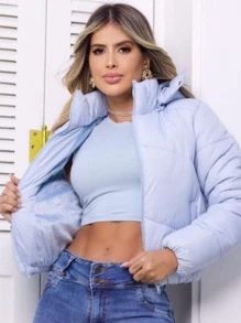 Women Jackets - 淺藍色 - 查看 2