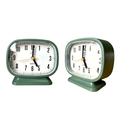 Relógio Despertador Alarme Moderno Minimalista à Pilha Colorido de Mesa Cabeceira Decoração Presente