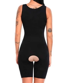 Fajas Colombianas Bodysuits: Shape Your Body - Black - View 2