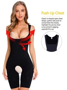 Fajas Colombianas Bodysuits: Shape Your Body - Black - View 3