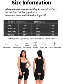 Fajas Colombianas Bodysuits: Shape Your Body - Black - View 8