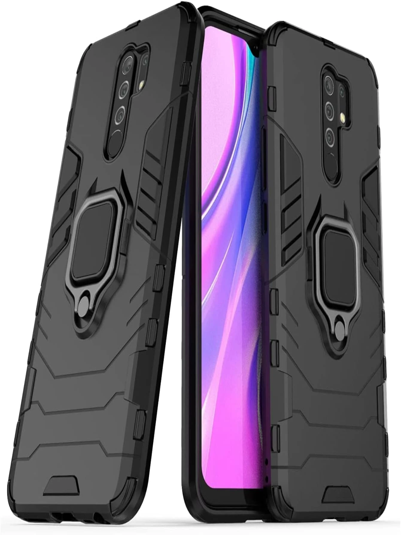 Funda Xiaomi Redmi 9 uso rudo - Negro - Ver 1