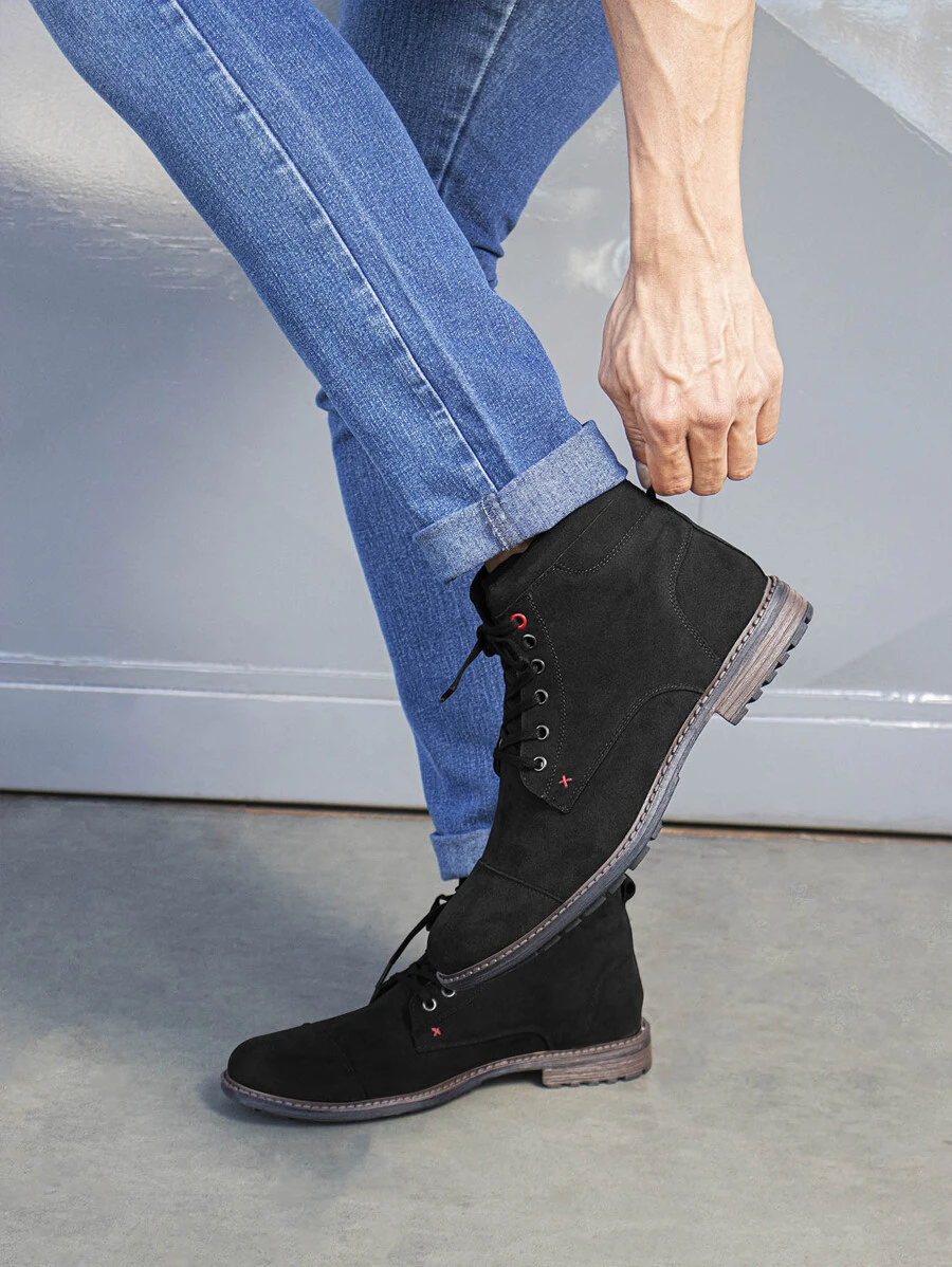 Men Boots - 黑色 - 查看 1