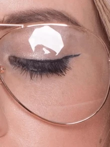 3 pzas Lentes transparentes de Moda para Hombre Estilo Piloto con Armazón  Lentes - Multicolor - Ver 8