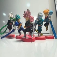 6 Pieces Assorted Large  Super Keychain With Base To Display Different Characters For Your Bag, Backpack, Keys - Nhiều màu - Xem 3