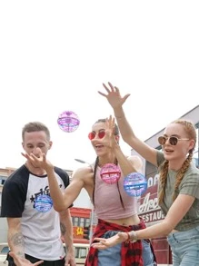 Mini Drone Toy For Children. Flying Sphere With Light. Fun Toy. - Multicolor - View 2