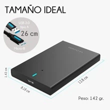 Enclosure Case SSD HDD 2.5 Sata Usb 3.0 Vention Hard Drive Up To 6tb Usb Micro B 2.5 Inch - Black - View 4