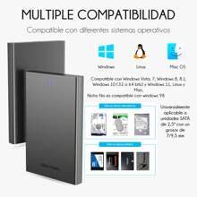 Enclosure Case SSD HDD 2.5 Sata Usb 3.0 Vention Hard Drive Up To 6tb Usb Micro B 2.5 Inch - Black - View 7