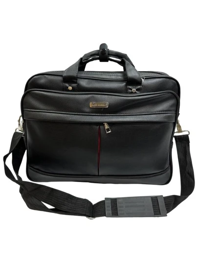 Pasta executiva Couro PU Notebook Documentos Transversal