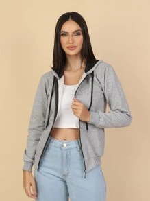 Women Sweatshirts - Màu Xám nhạt - Xem 1