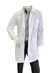 Bata de Laboratorio Diferentes Tallas - Blanco - Ver 2