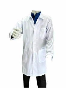 Bata de Laboratorio Diferentes Tallas - Blanco - Ver 4