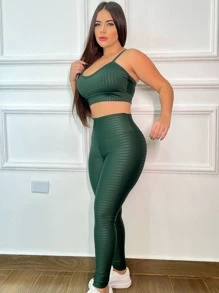Women Sports Sets - 軍綠色 - 查看 2