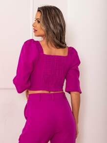 Women Two-piece Outfits - 紫色 - 查看 2