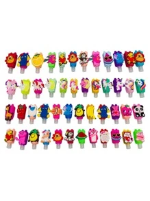 Set de 12 recipientes para gel antibacterial con figuras - Multicolor - Ver 1