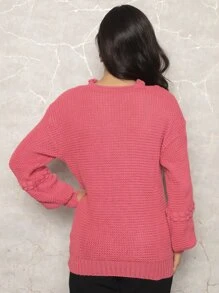 Women Sweaters - Màu Hồng  Dưa hấu - Xem 5