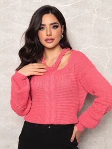 Women Sweaters - Màu Hồng  Dưa hấu - Xem 1