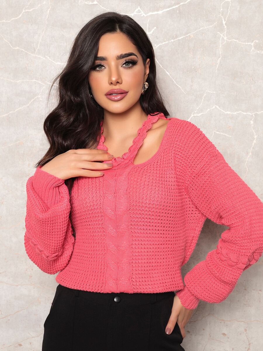 Women Sweaters - Màu Hồng  Dưa hấu - Xem 1