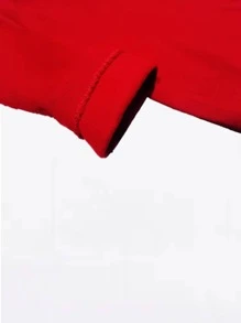Open Sweater With Button Roma Knit School Uniform Reduced Sizes - Red - View 5