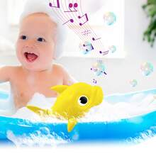 Shark, Fish, Crocodile Bath Toy With Movement For Toddlers Babies Tub Bathtub - 黃色 - 查看 2